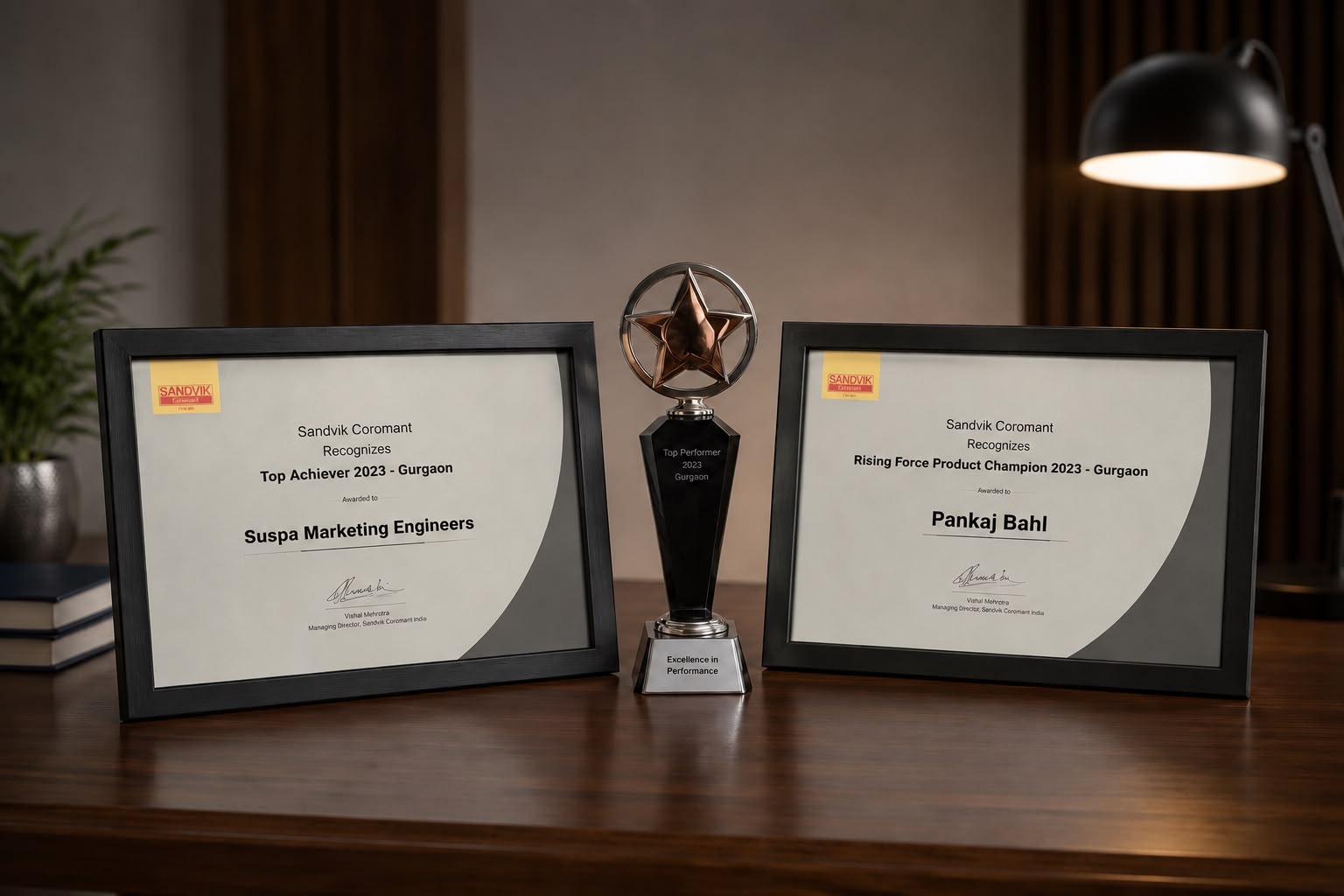 Sandvik Coromant Top Achiever 2023 and Rising Force Product Champion 2023 awards, Gurgaon